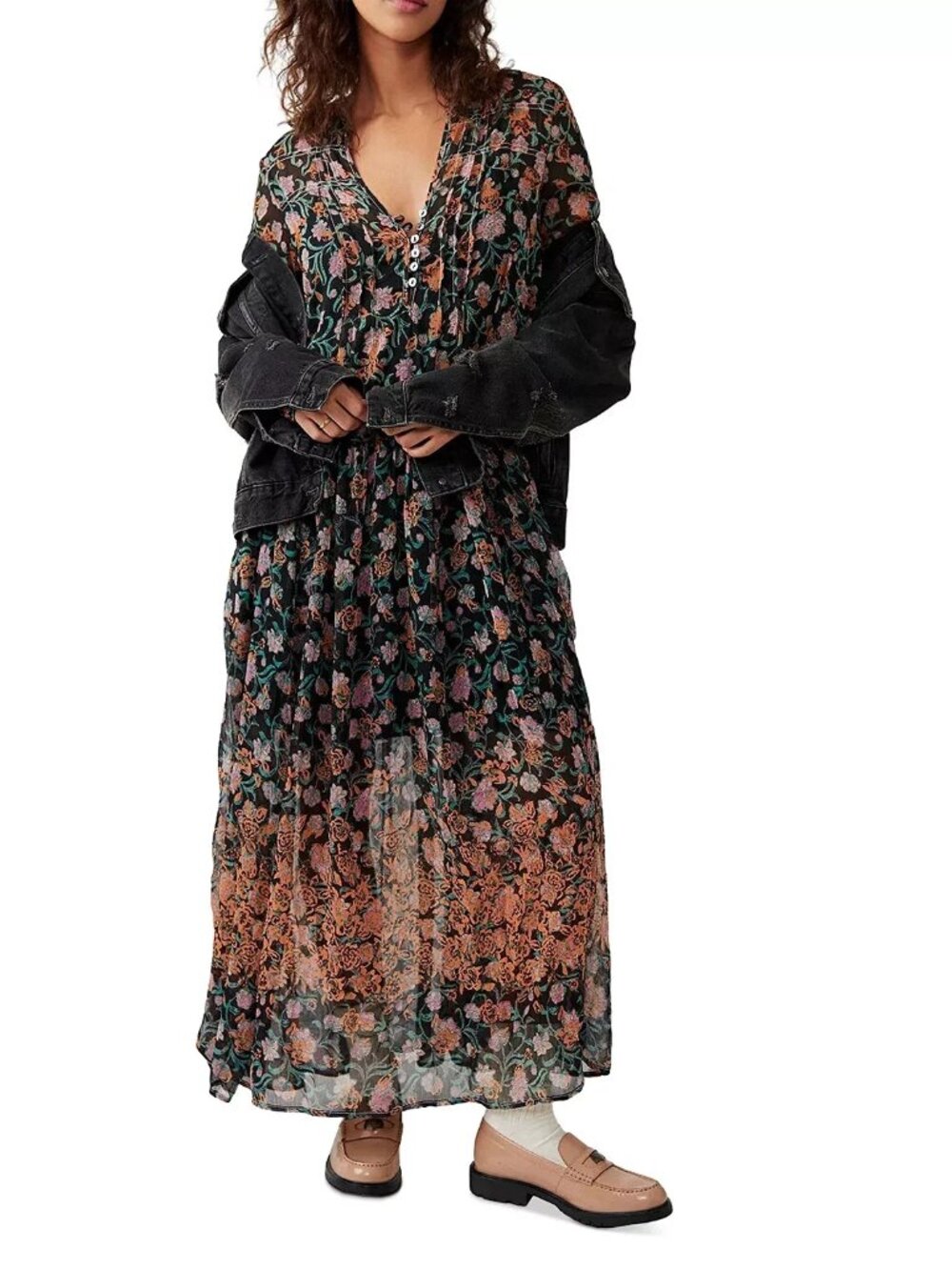 Free People See It Through Dress Black Combo Size Small (S) New with Tag